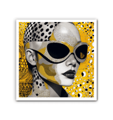 Abstract lines and shapes on Drawn Dimensions II canvas art.